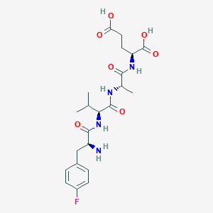 molecular formula C22H31FN4O7 B10848583 F(4-Fluoro)VAE 