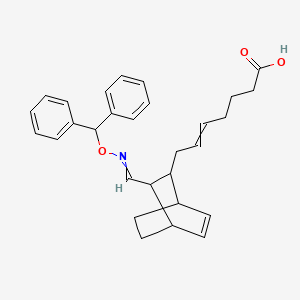 7-[3-(benzhydryloxyiminomethyl)-2-bicyclo[2.2.2]oct-5-enyl]hept-5-enoic acid