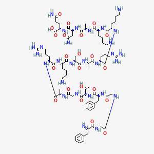 molecular formula C79H130N28O22 B10848614 Fggftgarksarkkanq 