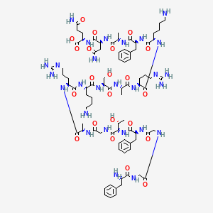 molecular formula C82H127N27O22 B10848629 Fggftgarksarkfanq 