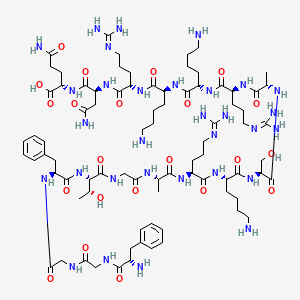 molecular formula C82H137N31O22 B10848631 Fggftgarksarkkrnq 