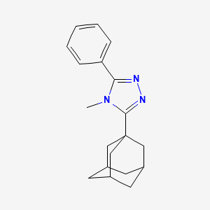 molecular formula C19H23N3 B10848637 3-(1-Adamantyl)-4-methyl-5-phenyl-1,2,4-triazole 