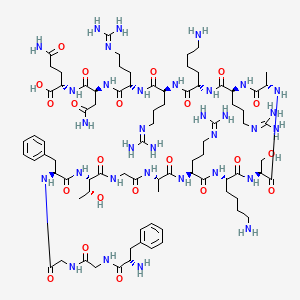 molecular formula C82H137N33O22 B10848702 Fggftgarksarkrrnq 