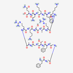 molecular formula C87H135N29O22 B10848720 Fggftgarksarkwknq 