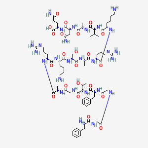 molecular formula C78H127N27O22 B10848722 Fggftgarksarkvanq 