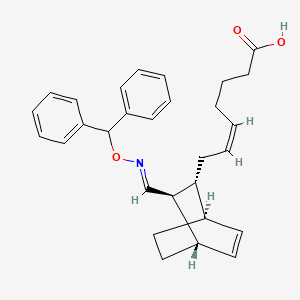 (Z)-7-[(1R,2R,3R,4S)-3-[(E)-benzhydryloxyiminomethyl]-2-bicyclo[2.2.2]oct-5-enyl]hept-5-enoic acid