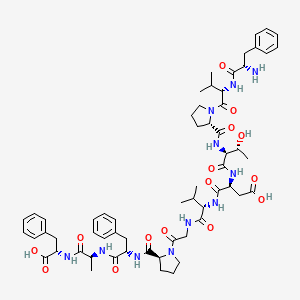 molecular formula C60H81N11O15 B10848779 Fvptdvgpfaf 