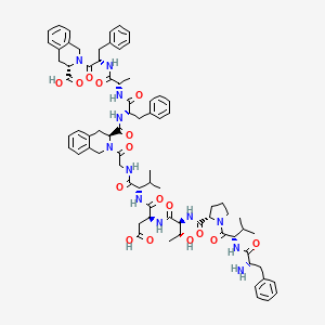 molecular formula C75H92N12O16 B10848787 FVPTDVG-Tic-FAF-Tic 