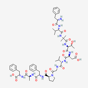 molecular formula C59H81N11O15 B10848792 FV-Aib-TDVGPFAF 