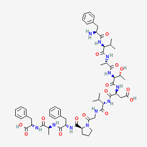 molecular formula C58H79N11O15 B10848800 Fvatdvgpfaf 