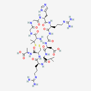 molecular formula C45H75N19O14S2 B10848809 G(D-Pen)-G-H-R-G-D-L-R-C-A 