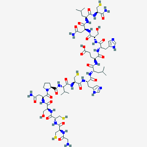 molecular formula C67H107N23O22S4 B10848817 Gccsnpvchlehsnlc* 