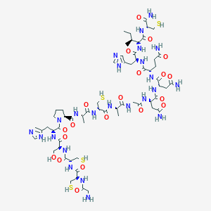 molecular formula C61H96N24O20S4 B10848856 Gccshpacagnnqhic* 