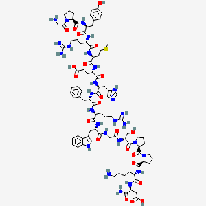 molecular formula C89H127N27O22S B10848946 Gpyrmehfrwgsppkd-NH2 