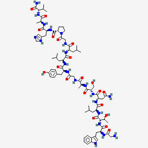 molecular formula C77H115N21O20 B10848952 Gwtlnsagyllgphav-NH2 