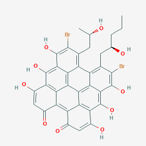 molecular formula C36H26Br2O10 B10848960 gymnochrome E 