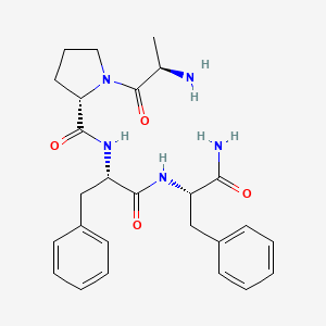 molecular formula C26H33N5O4 B10848991 H-Ala-Pro-Phe-Phe-NH2 