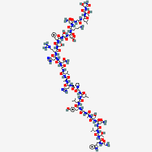 molecular formula C139H211N43O42 B10848998 Gwtlnsagyllgphavgnhrsfsdknglts-conh2 