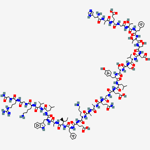 molecular formula C151H229N41O46 B10849015 Haegtftsdvssylegqaakefiawlvkgrg-NH2 