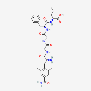 molecular formula C31H42N6O7 B10849022 H-Cdp-Gly-Gly-Phe-Leu-OH 