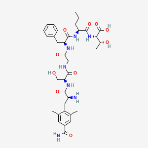 molecular formula C36H51N7O10 B10849025 H-Cdp-ser-Gly-Phe-Leu-Thr-OH 