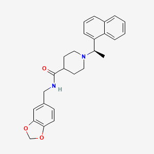 N-(1,3-Benzodioxol-5-Ylmethyl)-1-[(1r)-1-Naphthalen-1-Ylethyl]piperidine-4-Carboxamide