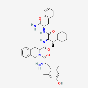 molecular formula C40H51N5O5 B10849071 H-Dmt-Tic-(2R,3R)-beta-MeCha-Phe-NH2 