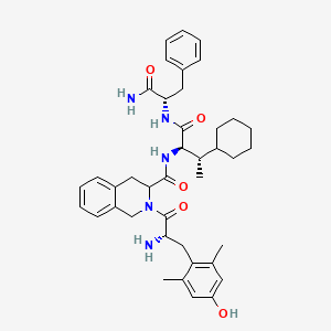 molecular formula C40H51N5O5 B10849086 H-Dmt-Tic-(2R,3S)-beta-MeCha-Phe-NH2 