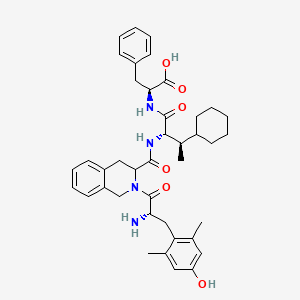 molecular formula C40H50N4O6 B10849097 H-Dmt-Tic-(2S,3R)-beta-MeCha-Phe-OH 