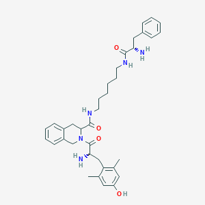 molecular formula C36H47N5O4 B10849133 H-Dmt-Tic-NH-(CH2)6-NH-Phe-H 