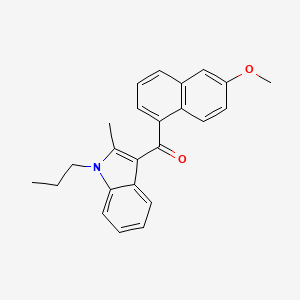 (6-methoxynaphthalen-1-yl)(2-methyl-1-propyl-1H-indol-3-yl)methanone