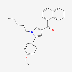 (5-(4-methoxyphenyl)-1-pentyl-1H-pyrrol-3-yl)(naphthalen-1-yl)methanone