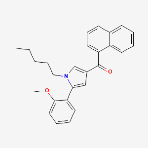 (5-(2-methoxyphenyl)-1-pentyl-1H-pyrrol-3-yl)(naphthalen-1-yl)methanone