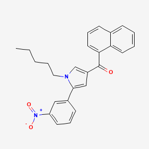 naphthalen-1-yl(5-(3-nitrophenyl)-1-pentyl-1H-pyrrol-3-yl)methanone