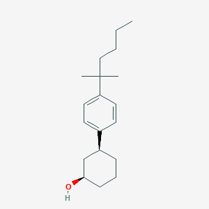 molecular formula C19H30O B10849669 (1R,3S)-3-[4-(2-methylhexan-2-yl)phenyl]cyclohexan-1-ol 