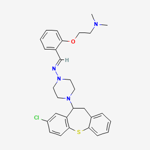 2-[2-[(E)-[4-(3-chloro-5,6-dihydrobenzo[b][1]benzothiepin-5-yl)piperazin-1-yl]iminomethyl]phenoxy]-N,N-dimethylethanamine