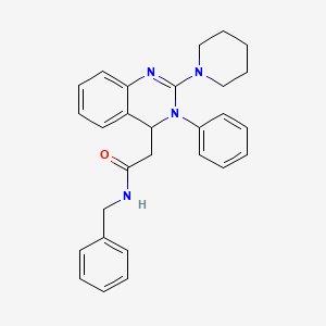 N-benzyl-2-(3-phenyl-2-(piperidin-1-yl)-3,4-dihydroquinazolin-4-yl)acetamide