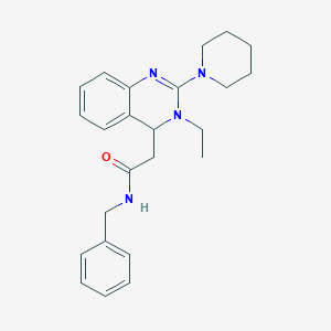 N-benzyl-2-(3-ethyl-2-piperidin-1-yl-4H-quinazolin-4-yl)acetamide