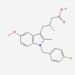 4-(1-(4-Bromobenzyl)-5-methoxy-2-methyl-1H-indol-3-yl)-3-methylbutanoic acid