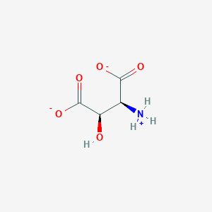 molecular formula C4H6NO5- B10850138 (3R)-3-hydroxy-L-aspartate 