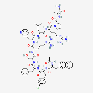 Ac-DL-2Nal-DL-Phe(4-Cl)-DL-Phe-DL-Ser-DL-Arg-DL-3Pal-DL-Leu-DL-Arg-DL-Pro-DL-Ala-NH2