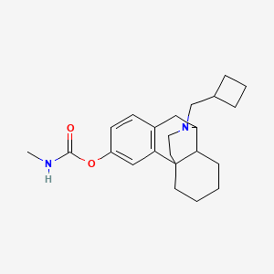 [17-(cyclobutylmethyl)-17-azatetracyclo[7.5.3.01,10.02,7]heptadeca-2(7),3,5-trien-4-yl] N-methylcarbamate