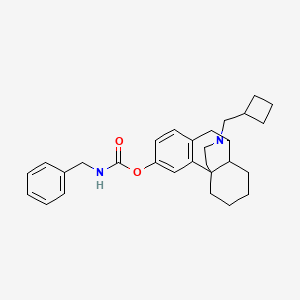 [17-(cyclobutylmethyl)-17-azatetracyclo[7.5.3.01,10.02,7]heptadeca-2(7),3,5-trien-4-yl] N-benzylcarbamate