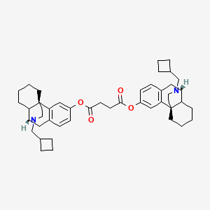 bis[(1R,9R)-17-(cyclobutylmethyl)-17-azatetracyclo[7.5.3.01,10.02,7]heptadeca-2(7),3,5-trien-4-yl] butanedioate