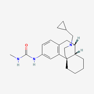 1-[(1R,9R,10R)-17-(cyclopropylmethyl)-17-azatetracyclo[7.5.3.01,10.02,7]heptadeca-2(7),3,5-trien-4-yl]-3-methylurea