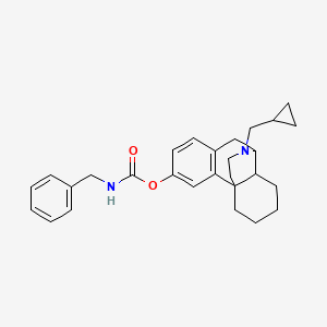 [17-(cyclopropylmethyl)-17-azatetracyclo[7.5.3.01,10.02,7]heptadeca-2(7),3,5-trien-4-yl] N-benzylcarbamate