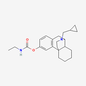 [17-(cyclopropylmethyl)-17-azatetracyclo[7.5.3.01,10.02,7]heptadeca-2(7),3,5-trien-4-yl] N-ethylcarbamate