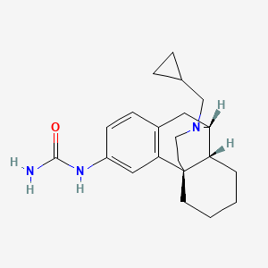 [(1R,9R,10R)-17-(cyclopropylmethyl)-17-azatetracyclo[7.5.3.01,10.02,7]heptadeca-2(7),3,5-trien-4-yl]urea