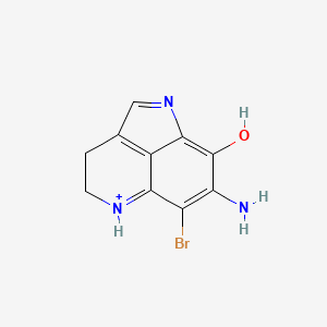 10-Amino-9-bromo-2-aza-7-azoniatricyclo[6.3.1.04,12]dodeca-1(11),2,4(12),7,9-pentaen-11-ol