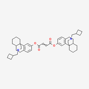 Bis[17-(cyclobutylmethyl)-17-azatetracyclo[7.5.3.01,10.02,7]heptadeca-2(7),3,5-trien-4-yl] but-2-enedioate